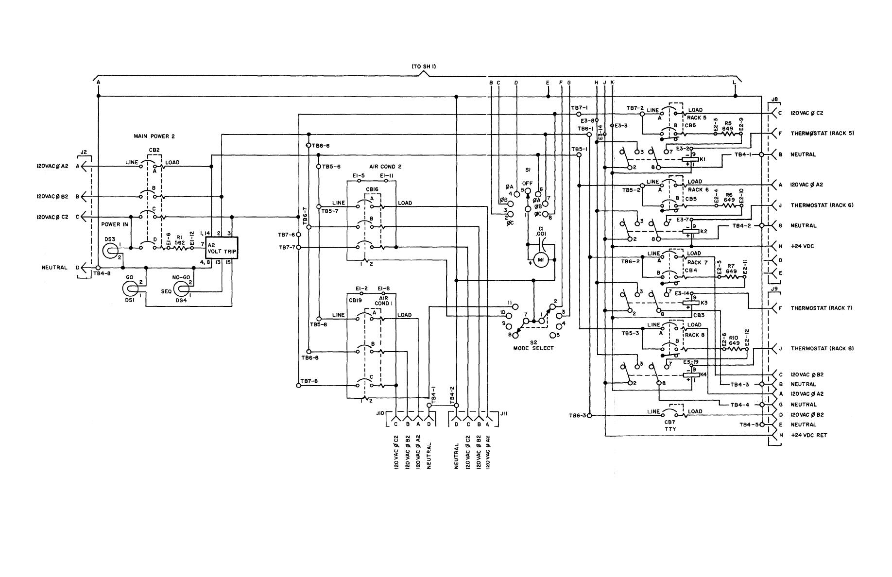 Power Distribution Panel Schematic Wiring Diagram Sheet
